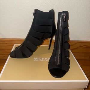 Michael Kors Margaret Open Toe Zipper Bootie